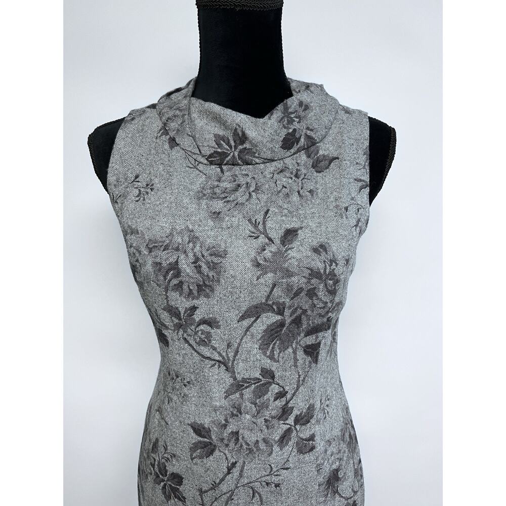 Talbots Wool Blend Dress‎ Classic High Neck Sz 2 Slimming Career Business Preppy - Picture 2 of 14